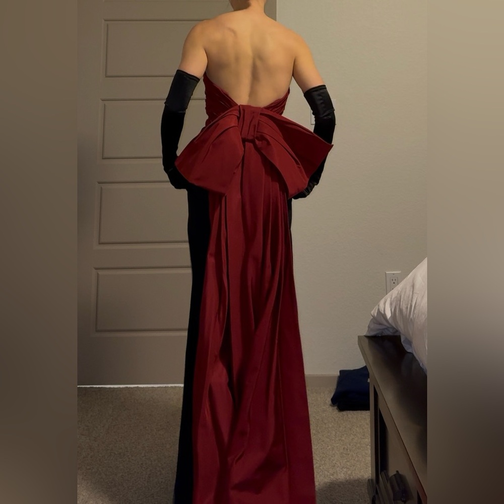 ❌SOLD❌ RALPH LAUREN PURPLE LABEL RED BOW DRESS - Picture 12 of 15